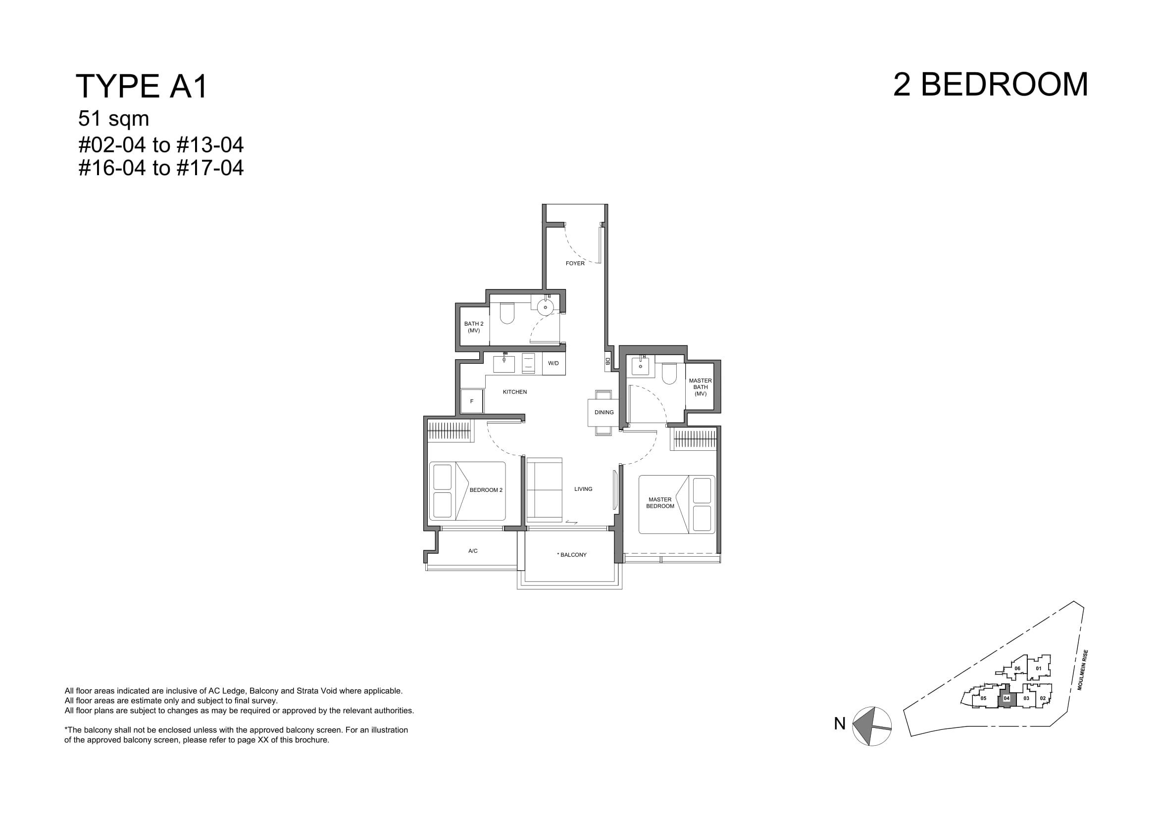 Neu at Novena 1 Bedroom Floor Plan 1